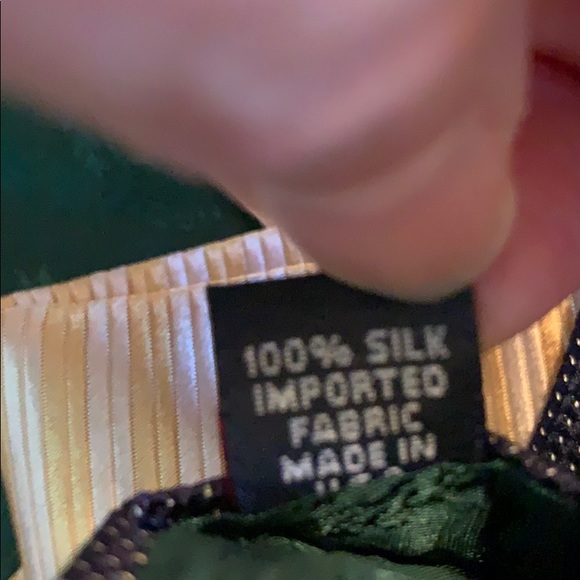 Tommy Hilfiger Men’s Tie NWT Silk Yellow - Picture 6 of 9